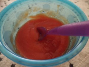 resepi-makanan-bayi-pisang-peech-dan-strawberry